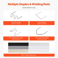 SucceBuy Plastic Welding Kit 220W Plastic Welder Gun w/ 800/1200 PCS Hot Staples Professional Hot Staple Welding Gun for Repair 4