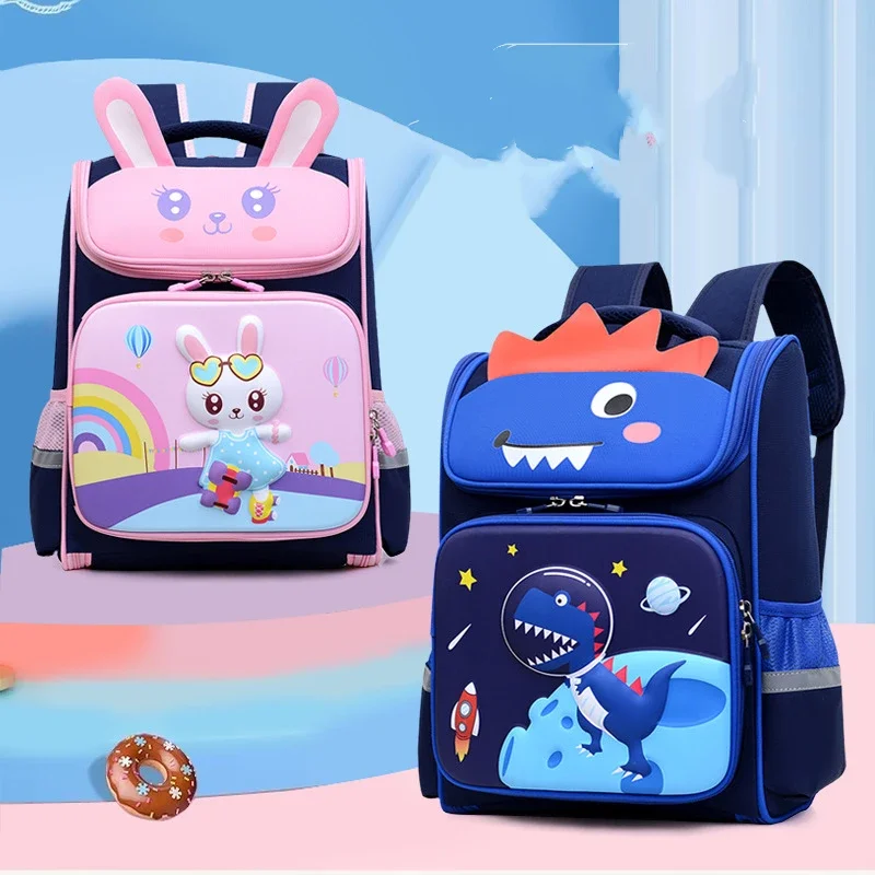 Cartoon School Backpacks for Girls Boys Waterproof Orthopedic School Bags Kids Primary 1-3 Grade Children 3D Schoolbags Mochila 1