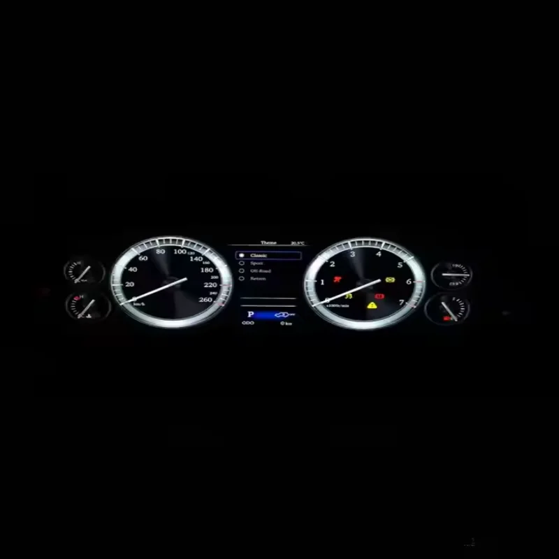 Car Gauges LCD Dashboard Digital Instrument Cluster Multifunction Speedometer for Toyota Land Cruiser