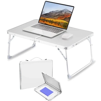 Tavolino da letto per laptop, tavolo pieghevole, tavolo da studio portatile, supporto per laptop da letto, tavolo leggero per colazione/picnic/disegno