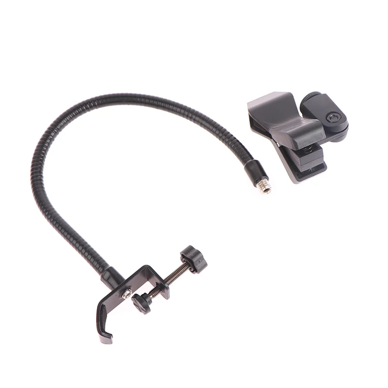 Flexible Mic Stand Universal Hose Shelves with Heavy Duty Desk Clamp Microphone Stand Mic Clip Holder Arm Desk Mount