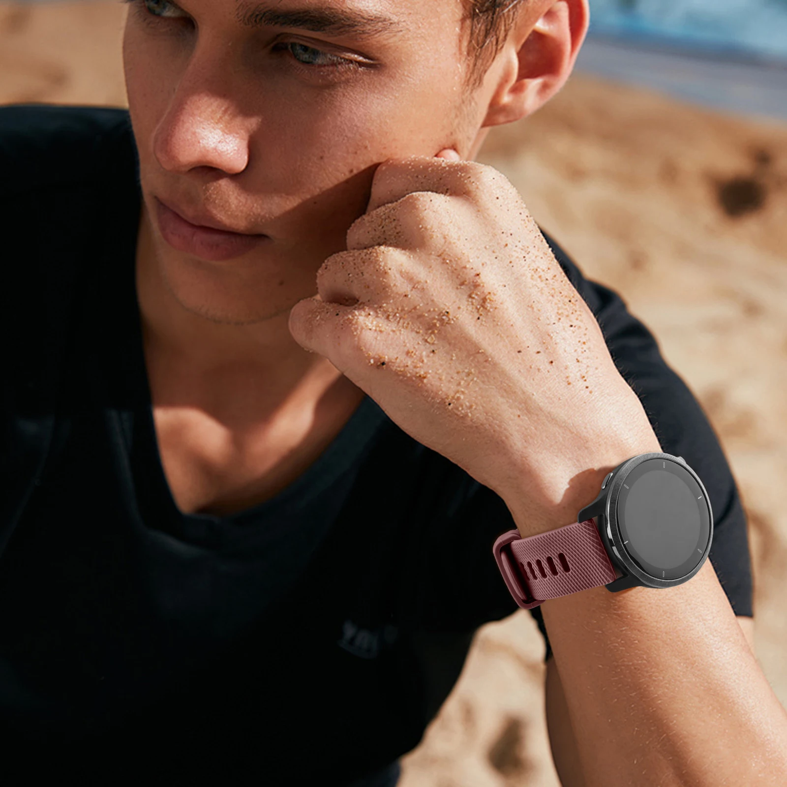 Premium 20mm Silicone Smartwatch Band Bracelet