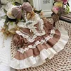 20CM cotton doll skirt with retro design baby clothes 4