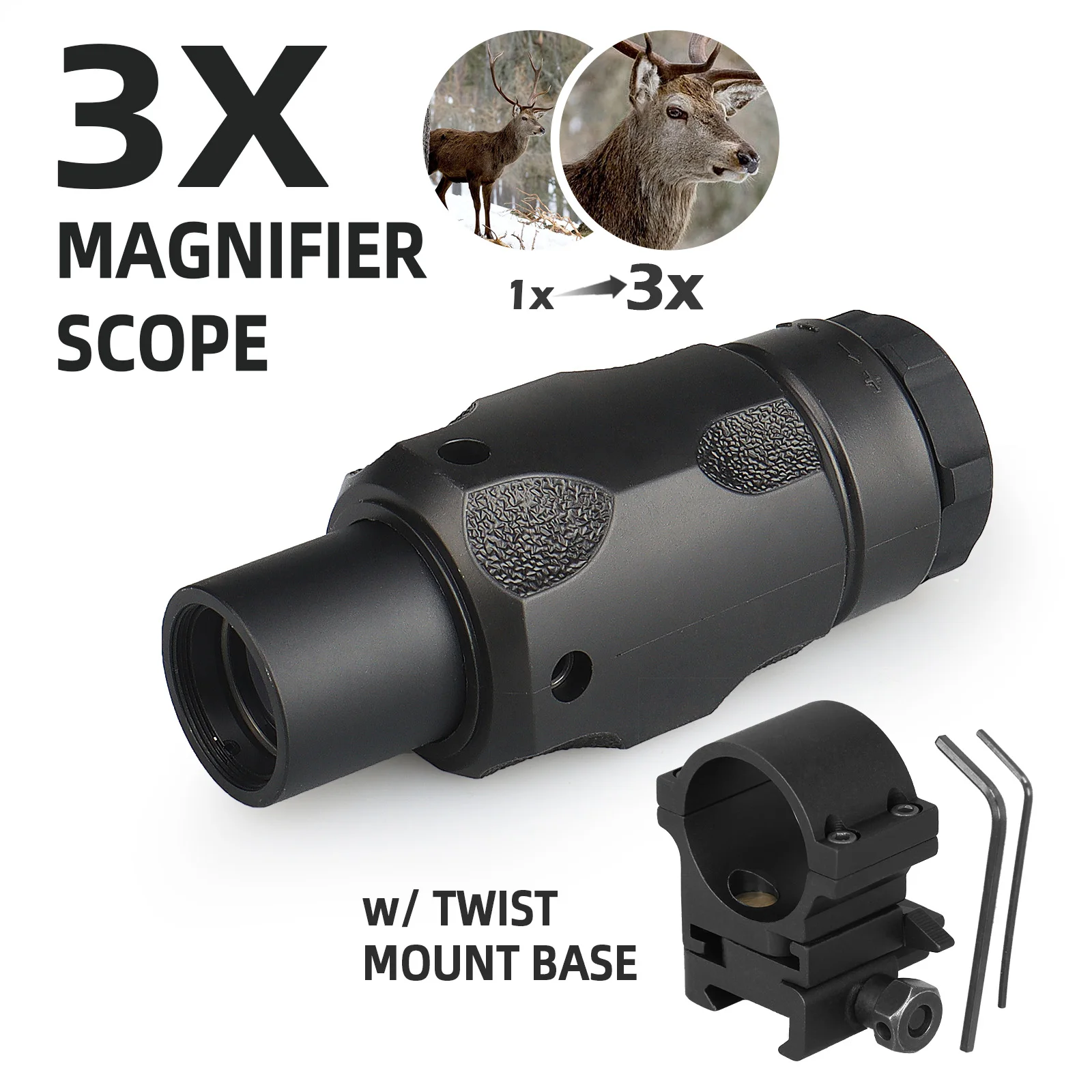Outdoor Scope Handheld With Scope Mount K1-0411 3X Optical Magnification