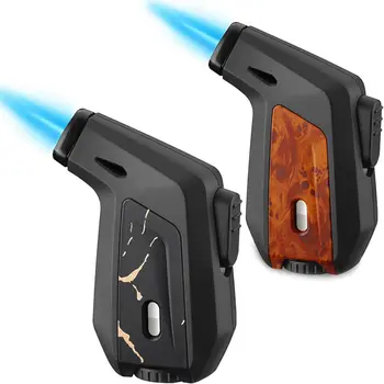 2PC Capacity Outdoor Windproof Butane Gas Lighter 1