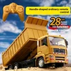 New In Stock Black Remote-Controlled Dump Truc Large Alloy Rc Dump Truck Engineering Truck Boy Outdoor Toy Birthday Gift 3