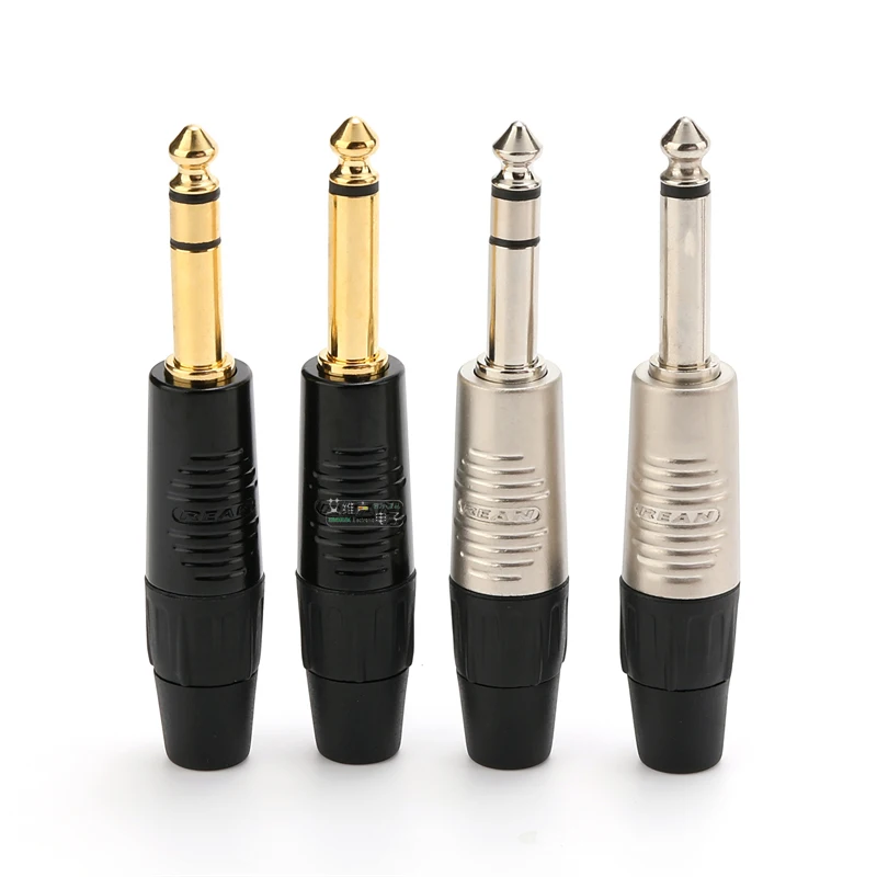 6,35 mm 2 3-poliger Stereostecker 1/4 Zoll Mono Headset Audio Mikrofon SolderRP3C-B RP2C TRS Lautsprecher Gitarre TS-Anschluss – Detail 8