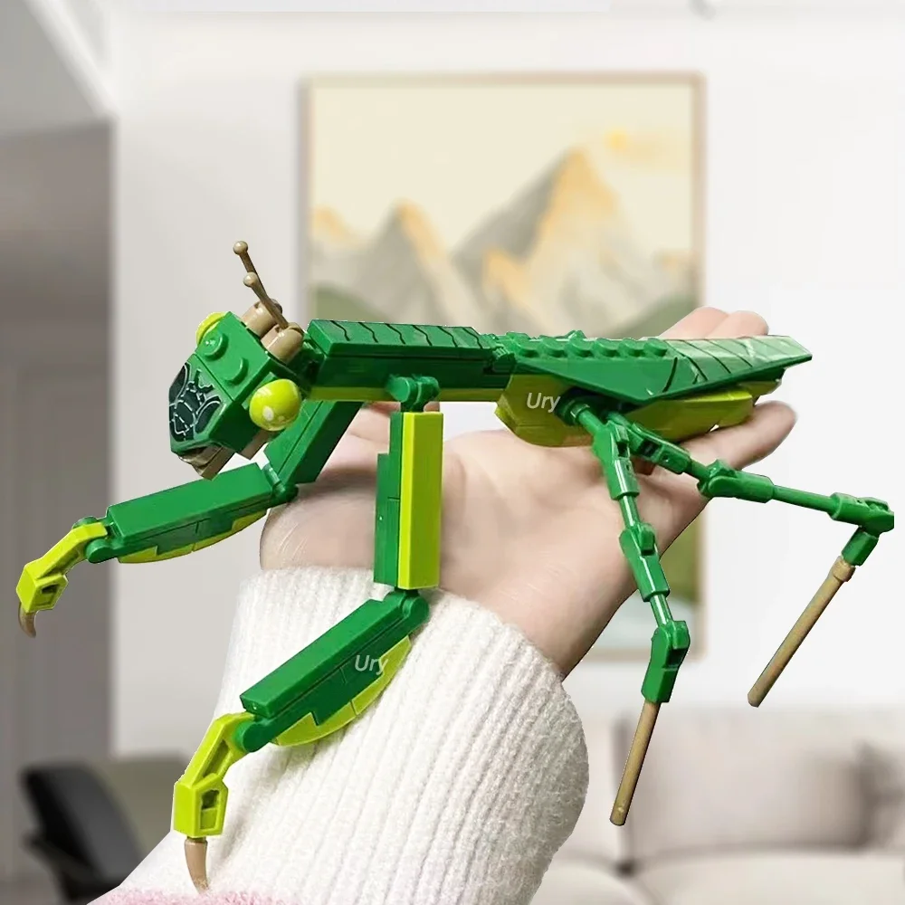 Moc Insect Animal Model Bee Butterfly Cricket Grasshopper Set