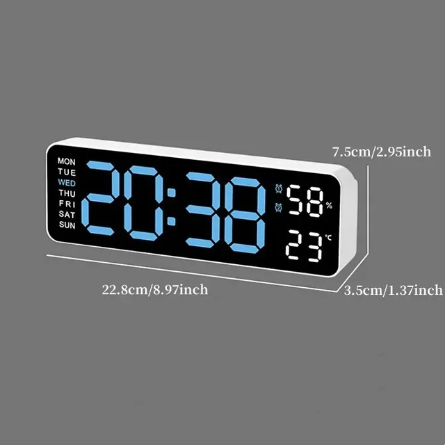 Large LED Digital Desk Clock 6