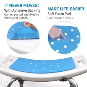 Нескользящее кресло для ванны для пожилых людей, вспомогательное сиденье для ванны, стул для ванной и душа, подушка для сиденья, безопасное ...