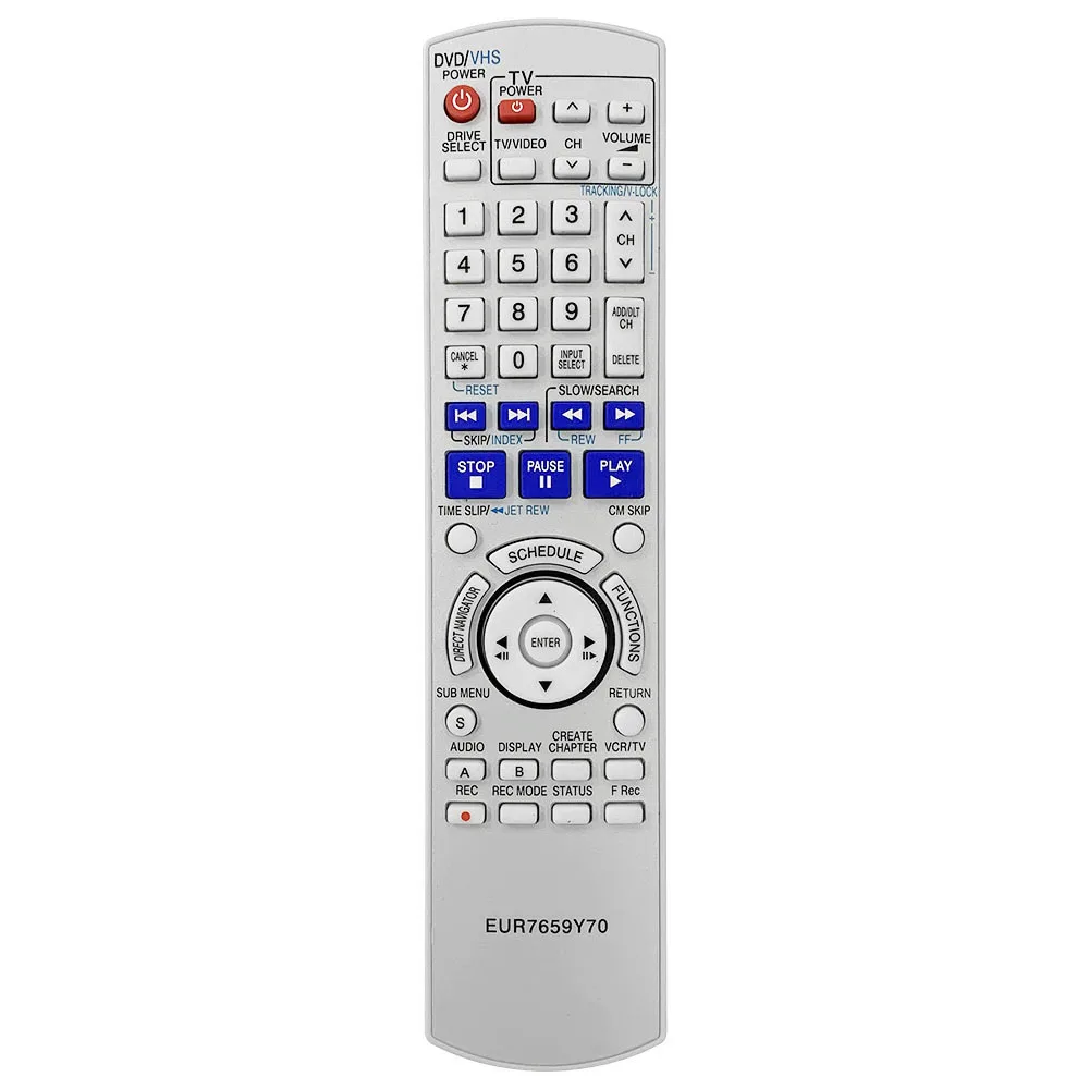 Nuovo Eur7659Y70 Per Telecomando Combinato Panasonic Tv/Dvd Dmr-Es25 Dmr-Es25S Dmr-Es35 Dmr-Es10 Dmr-Es10K Dmr-Es10P Dmr-Es10S