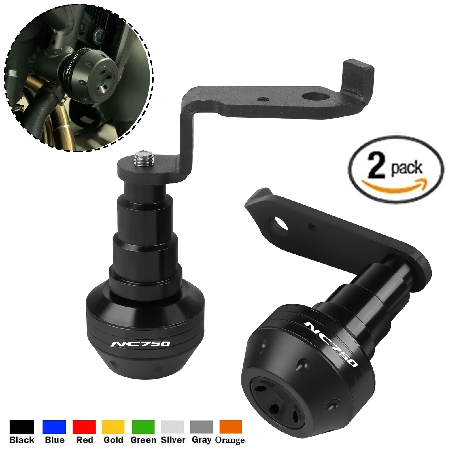 

Для Honda NC700S NC700X NC750S NC750X 2014-2022 NC750 NC700 Рамка слайдер защита от падения