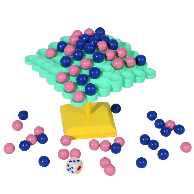 

Bead Balance Tree Parent-child Interaction Wooden Toys Indoor Entertainment Table Game Kids Early Education AC148