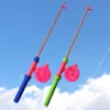 Cartoon Eagle Foldable Children Kite Mini Plastic Toys Kite Without Hand Brake Fishing Rod Toys For Children Kids Outdoor Toy 2