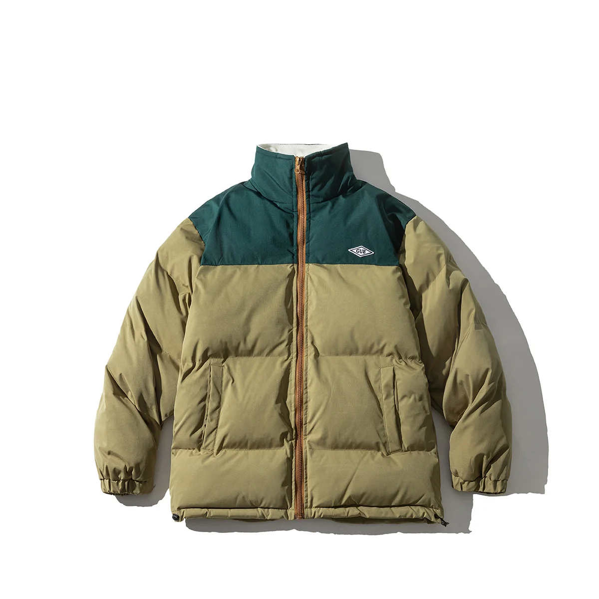 

Утепленное хлопковое пальто контрастных цветов в стиле ретро, Мужская парка с хлопковой подкладкой, свободная Мужская куртка с капюшоном