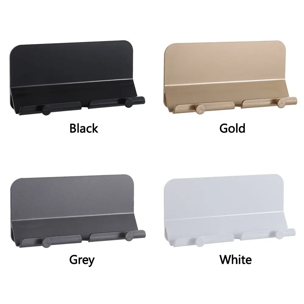 S1a808e578d77427e9010b20e6dea36f7O Wall Mount Holder Charger Hook Hanging Stand Bracket Dock for Smartphone Mobile Phone Tablet Holder Pasted on Wall Mallzona