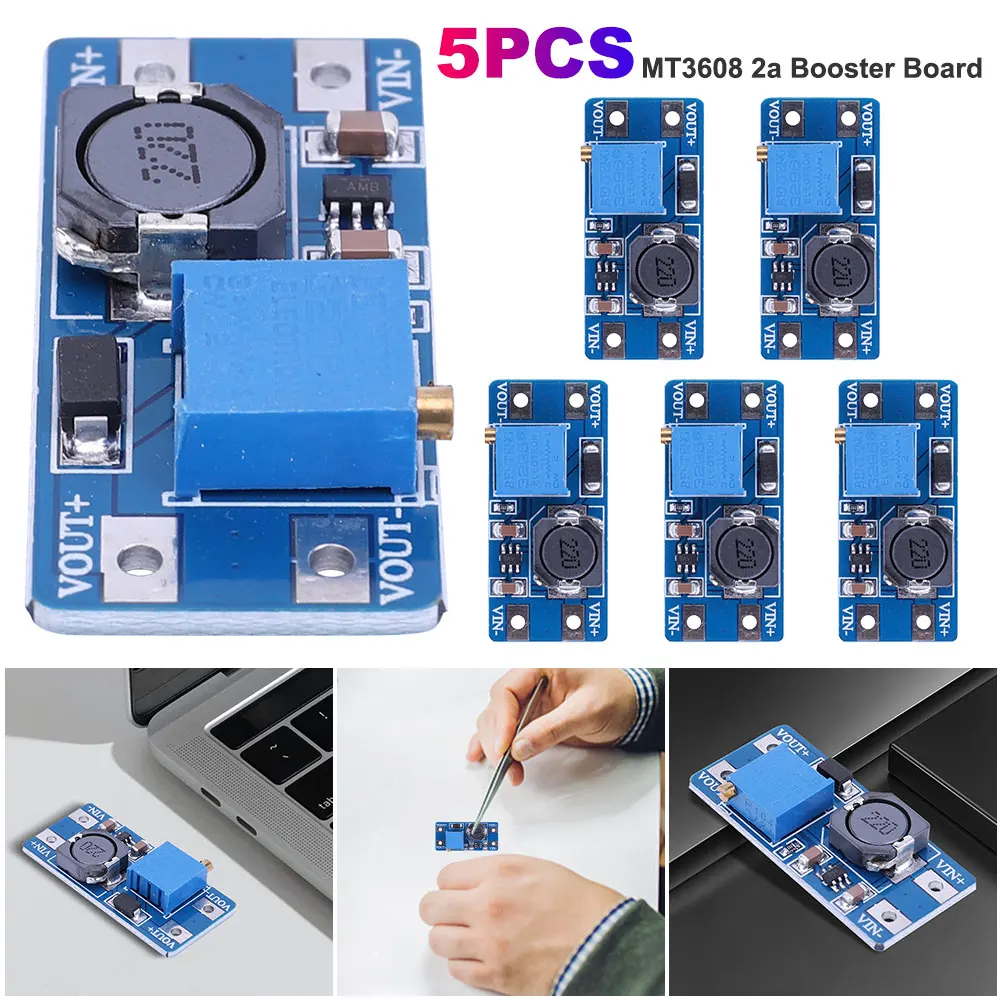 Boost Module Dc-Dc Step Up Power Apply Module 2A Max 2V-24V A 5/9/12/28V