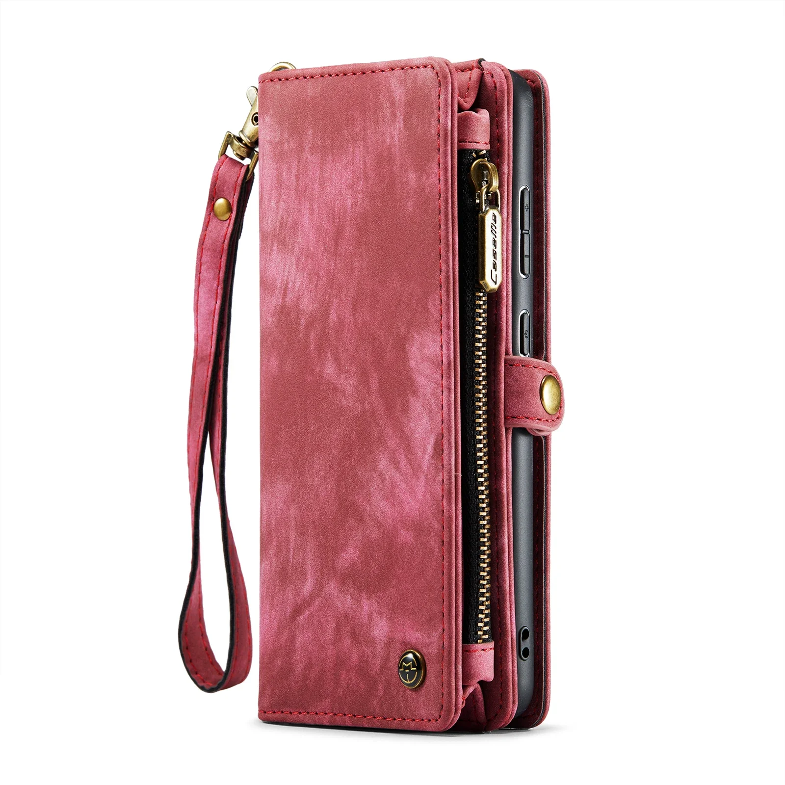 Retro Leather Magnetic Detachable Wallet Case