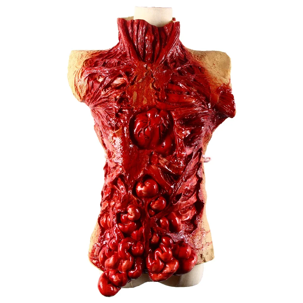 

Scary Blood Intestine Skeleton Terrifying Abdominal Blood Zombie Clothing Jewelry Halloween Performance Prop