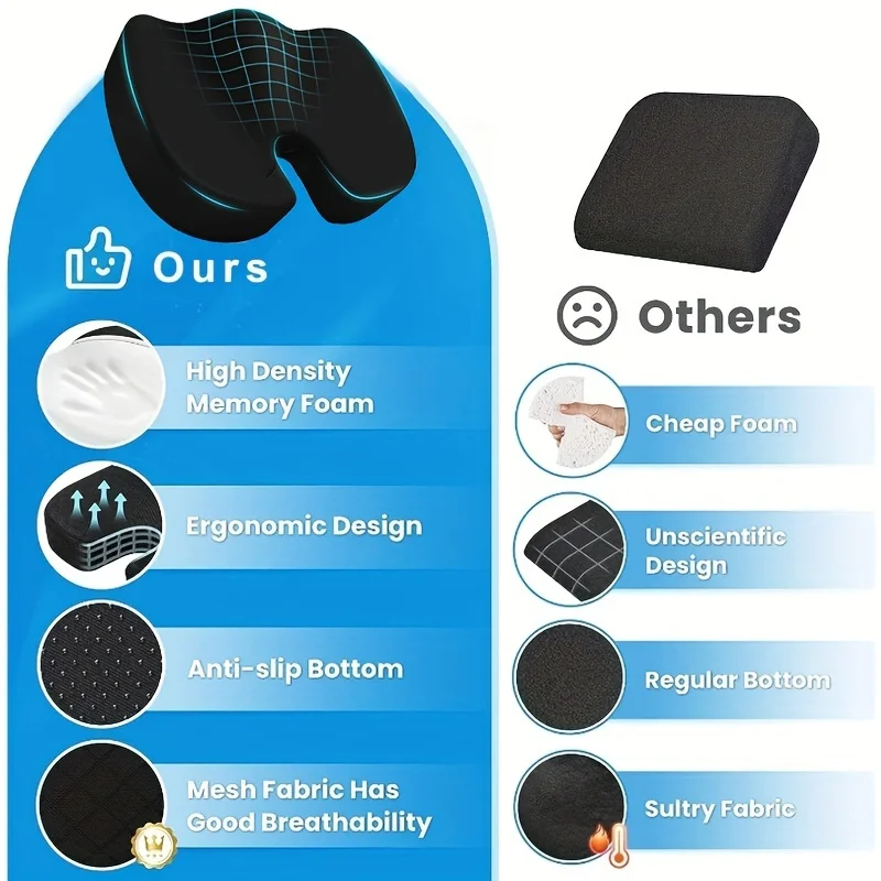 Ergonomic Comfort Cushion for Ultimate Support in Any Seat