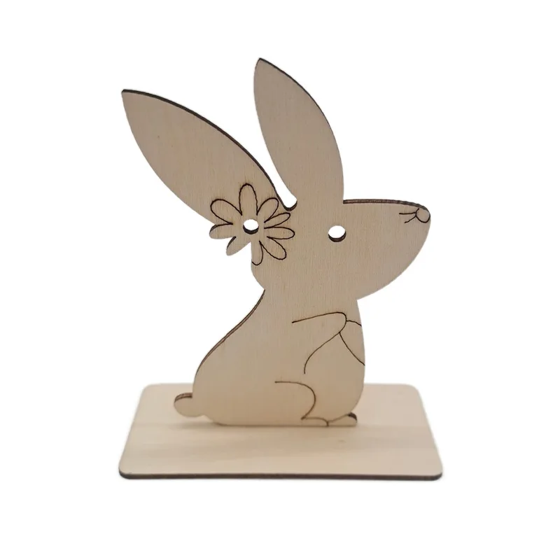 Easter Wooden Bunny Cutouts Unfinished Wooden Bunny Cutout Easter Rabbit Cutouts For Crafts Spring Decorations