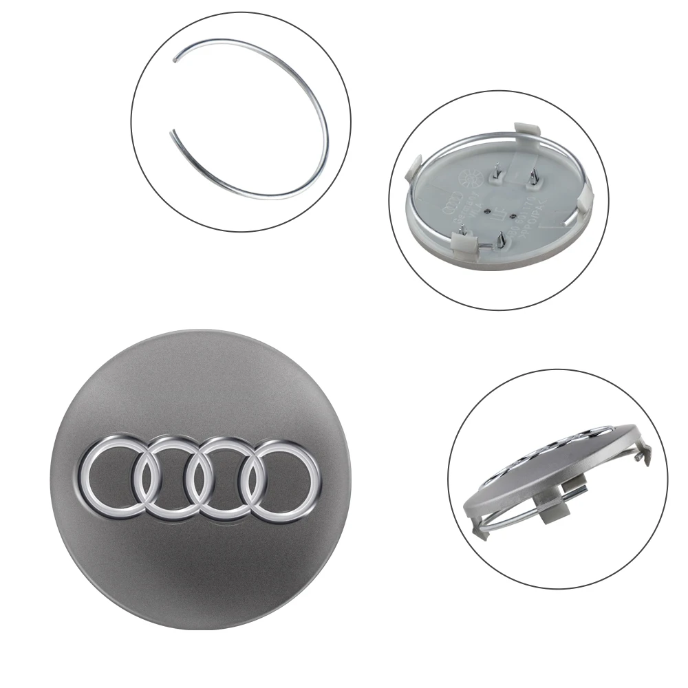 4PCS Car Wheel Center Hub Caps - Stylish Rim Covers Replacement Decoration