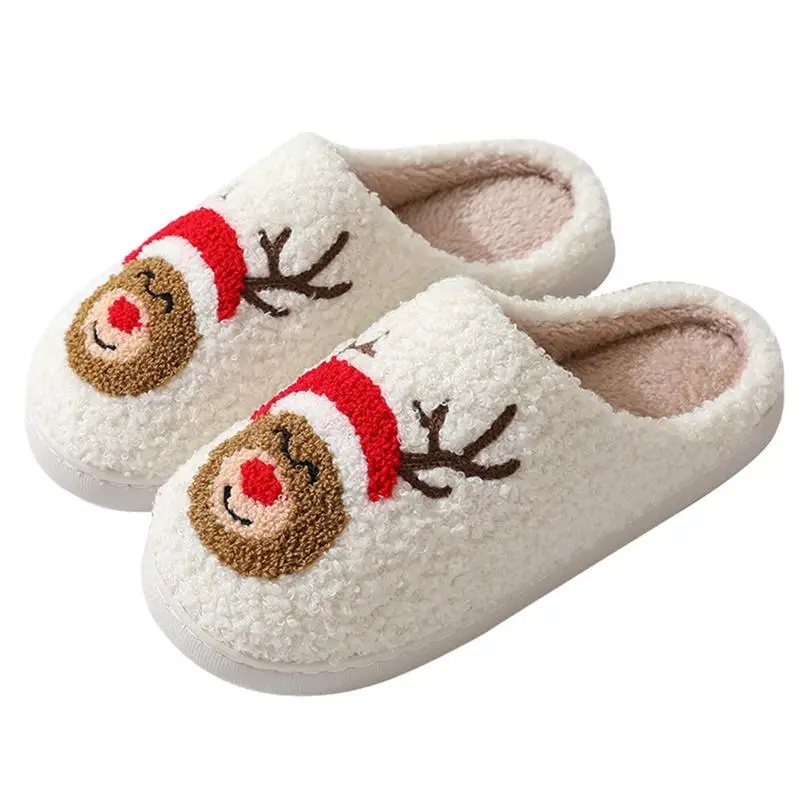

Christmas Slippers For Women Elk Slippers Women's Slippers Cute Slippers Cartoon Slippers Animal Slippers Warm Slippers Winter