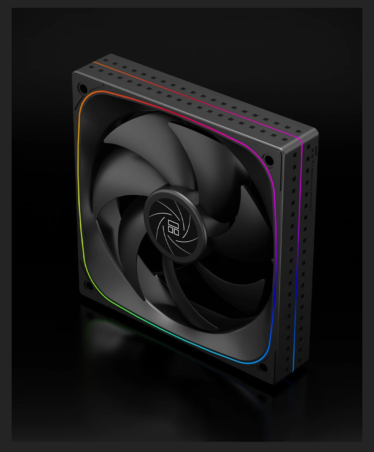 TL-Q12 120MM PWM/ARGB Performance Halo Fan Multi-faceted Minimalistic Lighting E