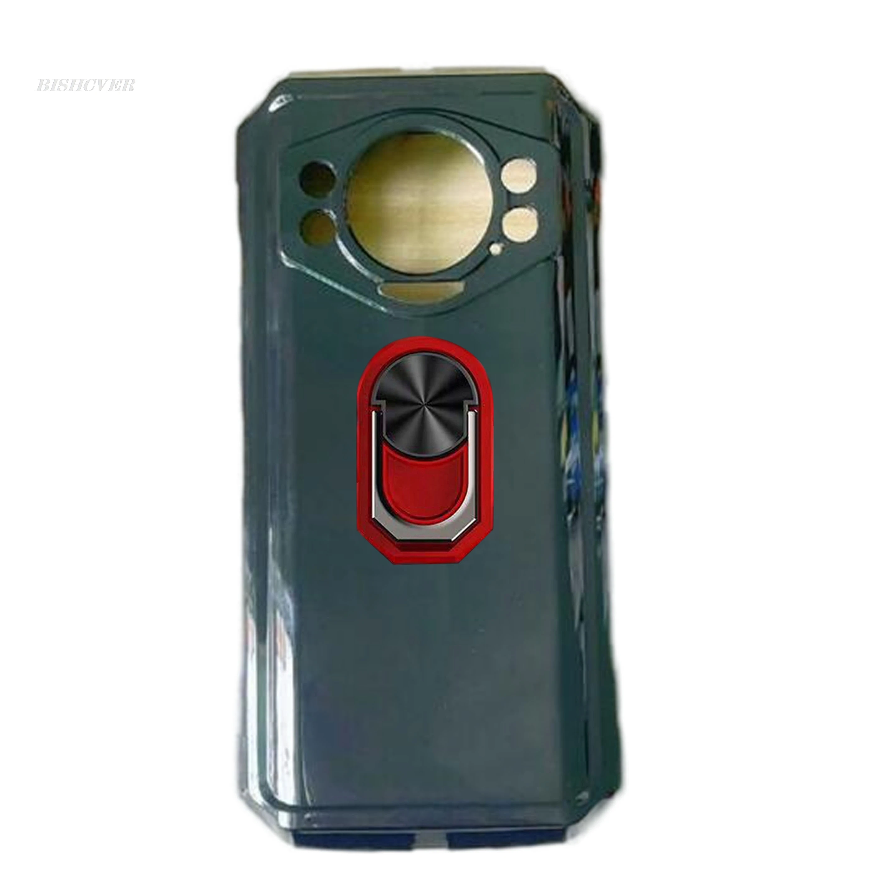 Enhanced TPU Soft Silicone Phone Case with Back Ring Holder Bracket, 6.58