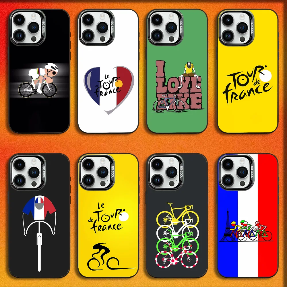 Bike Tour de France Shockproof Black Candy Matte Phone Case