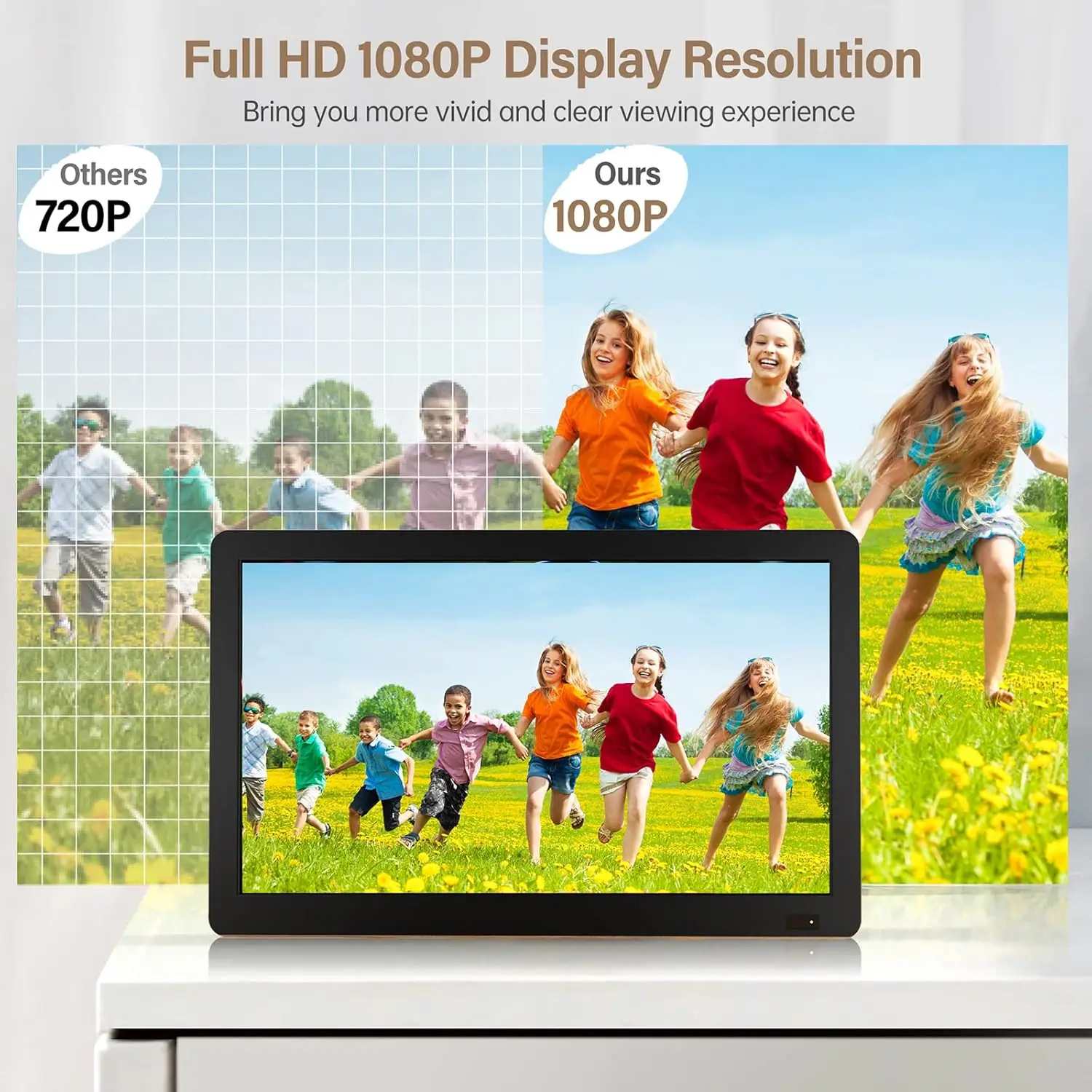 14 inch PortableTV with Antenna, Portable Small TV with ATSC Tuner,Rechargeable Battery Operated Mini TV LCD Monitor 1080P,Built