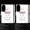 2Pcs Matte-Back Side