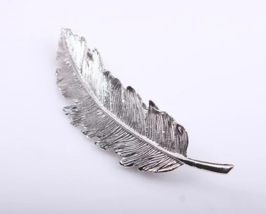 Fashion Leaf Shape Hair Clip Classic Gold Silver Color Hair Accessory Hair Clips Silver Color Hair Claw заколки для волос женск заколки ушки для волос