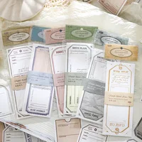 20pcs Retro Symmetry Tearable sticky note paper DIY Handbook Material Scrapbooking Label Diary Journal Planner 1