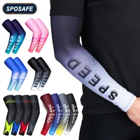 1Pair Ice Silk Cooling Arm Sleeves Anti-UV Sunburn Arm Cover for Running Cycling Driving Hiking Mountaineering Golf Sports 1