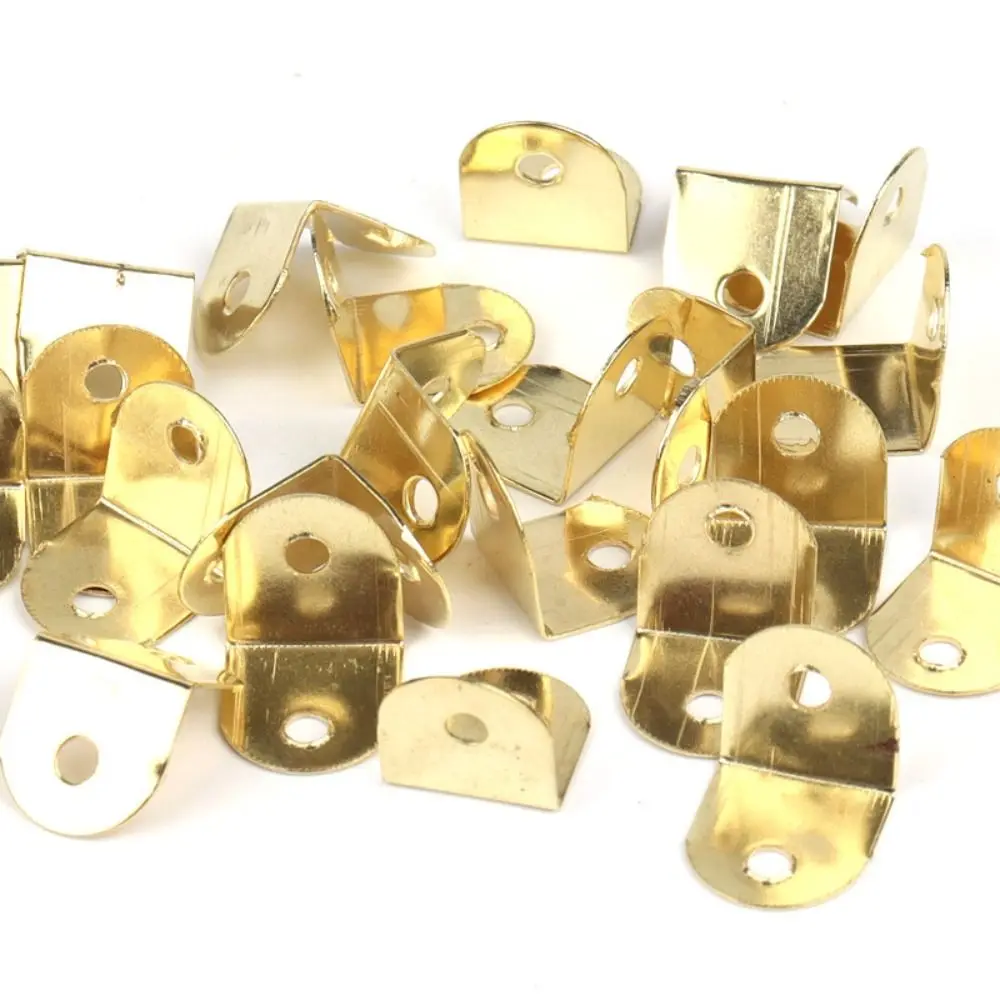 Metal Stainless Angle Bracket Small Furniture Connecting Parts Mini Shape Picture Brackets L Shape Corner Joint Brace 100 Pcs