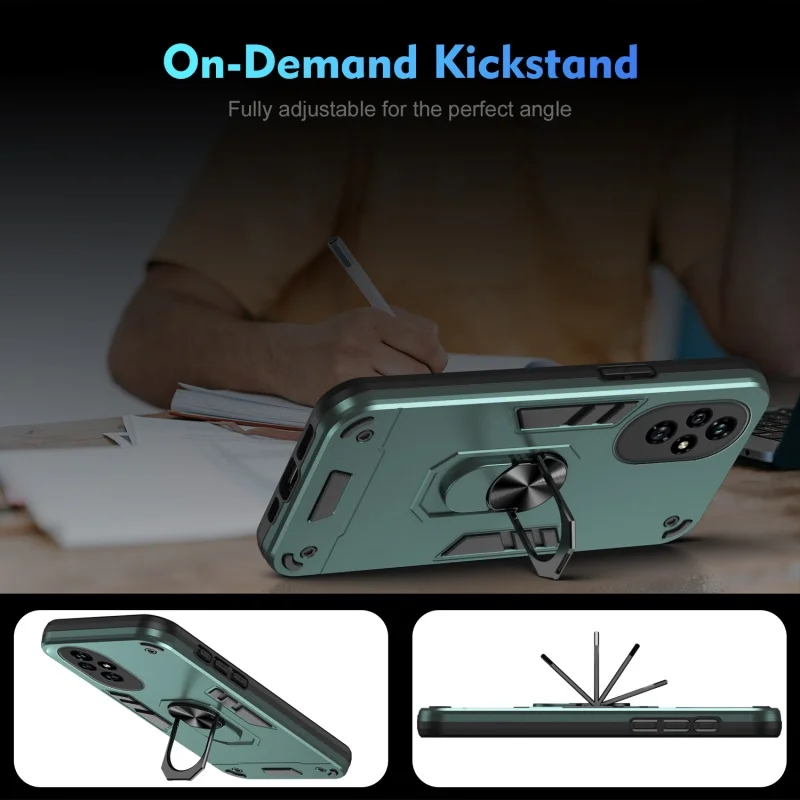 Armor Protective Case with Camera Guard and Magnetic Holder Ring