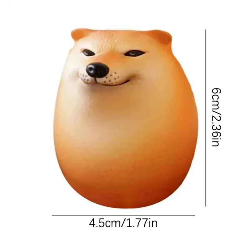 Creative Shiba Inu Realistic Egg Shape PVC Desk Decor Dog & Egg Union Decorations For Home Offices Fun Christmas Gifts view 6