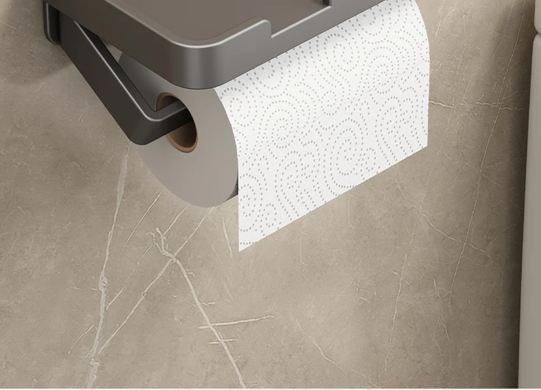 Wc Papier Halter Aluminium Lagerung Rack Küche Handtuch Platzierung Von Gewürz Flaschen Badezimmer Wand Rolle Von Papier Telefon Lagerung – Detail 11