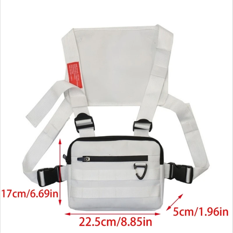 Fashion Chest Bag Shoulders Bag Front Pack Chest Rig Crossbody Bag for Sports