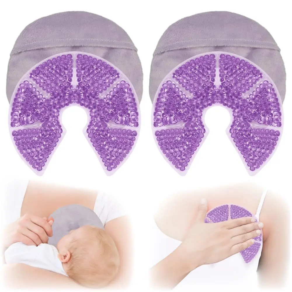 Breast Pads Milk Pads 2pcs Breast Gel Pack Cooling Breast Gel Pads for Breastfeeding