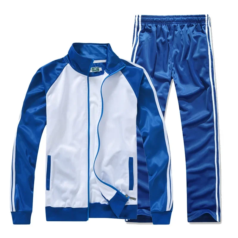 School Uniform Sports Kit Photography Outfit For Middle And High School Students Blue And White Blazer Jeans Sweatshirt - 5