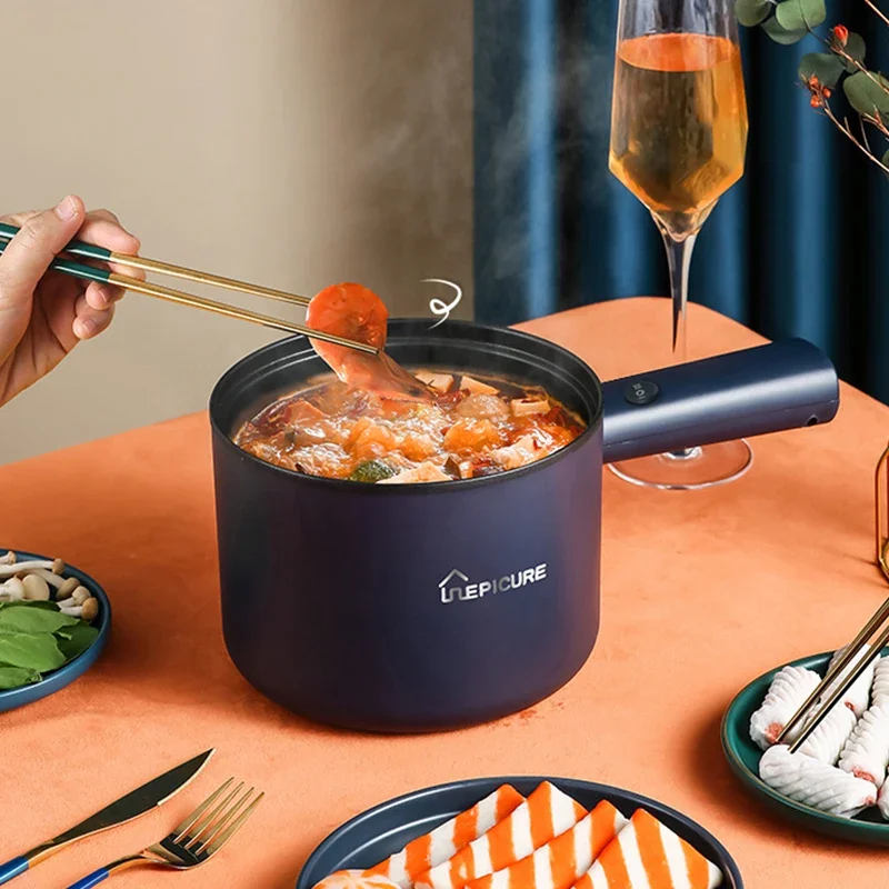 Mini Rice Cooker Multifunctional Baby Electric Heating Pot Adjustable Cooking Pot Home Kitchen Hotpot Stir Fry Stew