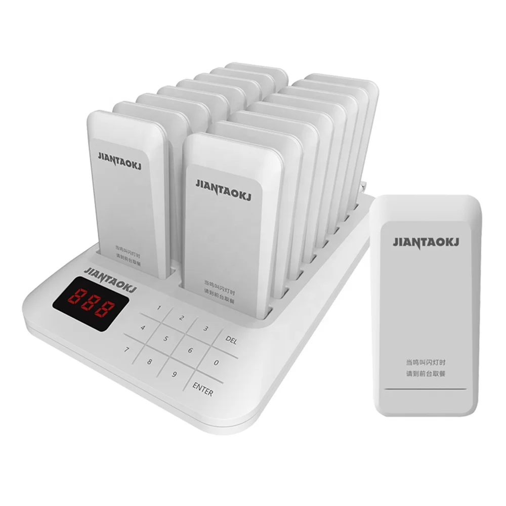 

Wireless Calling System Vibrating Coaster Beeper Pager Food Court Pager Restaurant Waiter Buzzer Systems