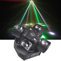 48W Colorful LED Beam Moving Head Light Red&Green Laser White Flash Lights DMX512 Sound Control For DJ Party 1