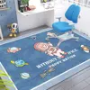 Children's Cartoon Rugs Spaceman Animation Carpets for Living Room Fashion Non-slip Bedroom Study Rug Children's Room Soft Mat 2