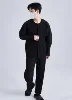 Miyake Pleated Men V-Neck Jacket Coat Collarless Single Breasted Long Sleeve Solid Color Cardigan 4