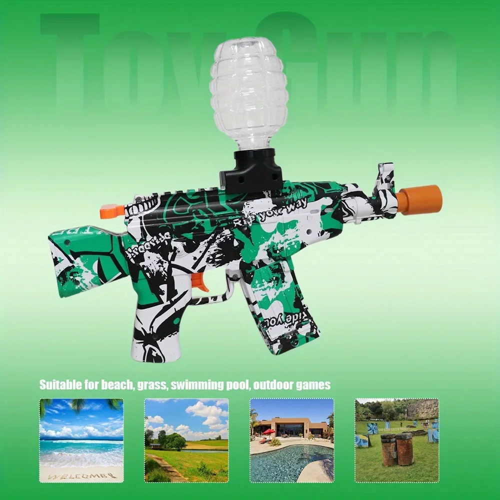 전기 젤 볼 발사기, 자동 발사기 스플래시 장난감, 충전식 스플래시 볼 장난감,