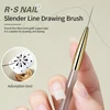 RSNAIL Nail Art Liner Brushes French Stripe Nail Line Painting Pen 18mm Slender Long Line Drawing Brush UV Gel DIY Manicure Tool 2