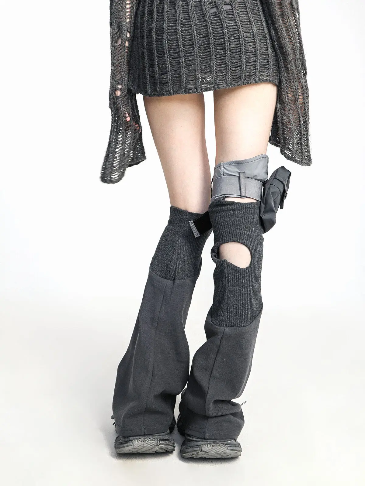 CTRLLOCK Techwear Asymmetric Pocket Leg Warmers For Women